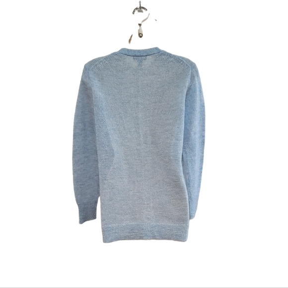 J. Crew Mohair Cardigan Sweater Light Blue Women's Size XS - Picture 4 of 8